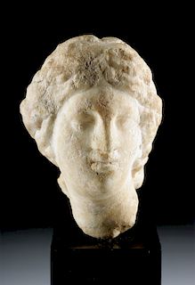 Greek Marble Female Head - Aphrodite