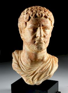 Impressive Roman Marble Bust of Caracalla