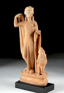 Wonderful Roman Stone Figure - Venus and Cupid