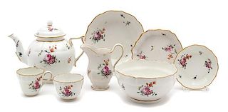 A Chelsea Porcelain Tea Service