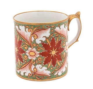 A Large Minton Porcelain Mug Height 4 3/4 inches.