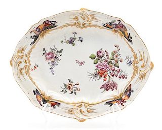 A Chelsea Porcelain Oval Platter Length 11 5/8 inches.