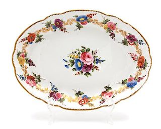 An English Porcelain Oval Dish Length 11 inches.