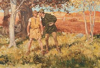 Anton Otto Fischer, (American/German, 1882-1962), Robin Hood and Companion