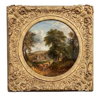 James Howe Carse, (English, Australian, 1819-1900), Landscape with Figures