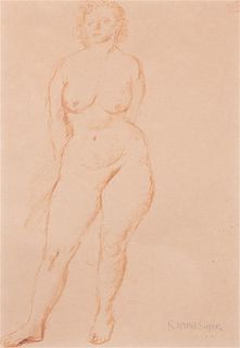 Ralph Soyer, , Standing Nude