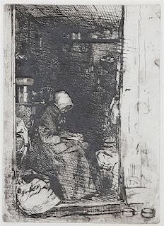 James Abbott McNeill Whistler, (American, 1834-1903), La Vielle Aux Loques