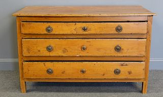 Antique Continental 3 Drawer Commode.