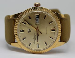 JEWELRY. Vintage Jules Jurgensen 18kt Gold Watch.