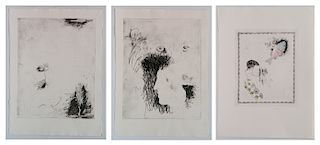 Donald Jay Saff- 3 etchings