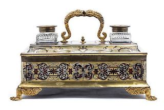 A Napoleon III Boulle Standish Width 17 inches.
