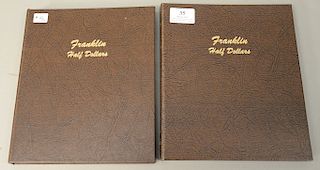 Brown Dansco album: "Franklin Half Dollars" and Brown Dansco album: "Franklin Half Dollars".