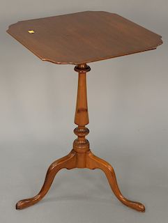 Margolis mahogany candle stand. ht. 27 1/2 in., top: 19" x 19"