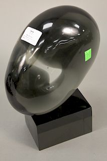 Livio Seguso (b. 1930), Art Glass sculpture, signed in glass on bottom and marked Murano 5-6-72. ht. 10 in., wd. 8 in.