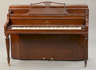 Steinway & Sons mahogany spinet. ht. 41 in., wd. 59 in.