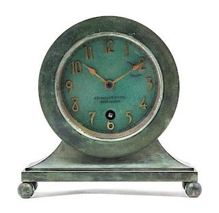 A Desk Clock Height 6 1/4 inches.