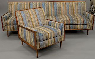 Two piece lot to include Raymond Sobota for Century sofa and chair set. sofa lg. 89 in.