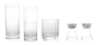 A Collection of Contemporary Barware Height of tallest 6 1/8 inches.