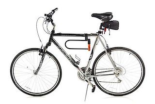 A TREK Multitrack 7200 Hybrid Bicycle Length of seat tube 28 1/2 inches; diameter of wheels 24 inches.