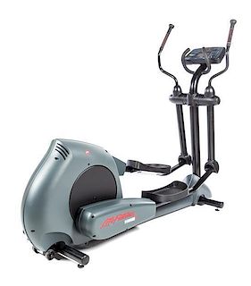 A Life Fitness 2500 HR Elliptical Machine Height overall 62 1/2 inches.