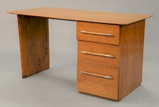 Robsjohn Gibbings, Widdicomb desk having three drawers. ht. 29 in. top: 27'' x 54''