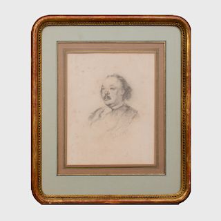 Henry Bonaventure Monnier (1799-1877): Shoulder-Length Portrait of Gustave Flaubert