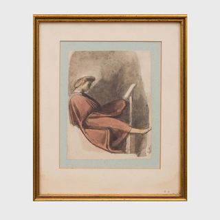 Joseph West (1795-1875): Study after Michelangelo, Sistine Chapel
