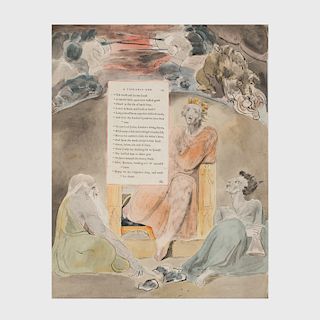 After William Blake (1757-1827): Watercolor Designs for the Poems of Thomas Gray 