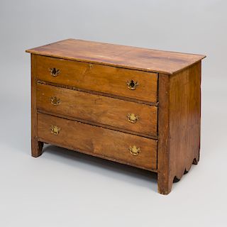 Rustic Pine Chest of Drawers 