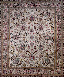 Persian Ivory Ground Animal Carpet