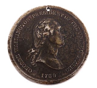1789 George Washington Indian Peace Medal - Silver