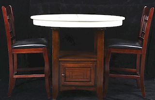 Coaster Transitional Round Dining Table and Chairs