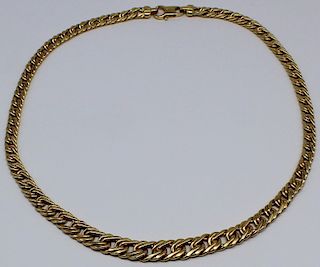 JEWELRY. Signed Italian 18kt Gold Necklace.