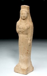 Western Greek Earthenware Standing Goddess