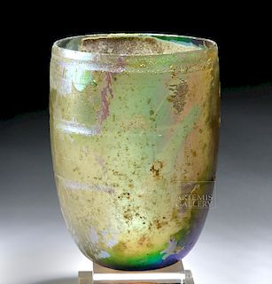 Roman Glass Cup w/ Stunning Iridescence
