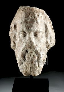 Roman Marble Head of Serapis