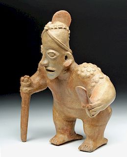 Jalisco Pottery Warrior w/ Animal on his Back