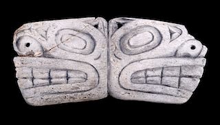 Tlingit Soul Catcher Bone Amulet 19th Century RARE
