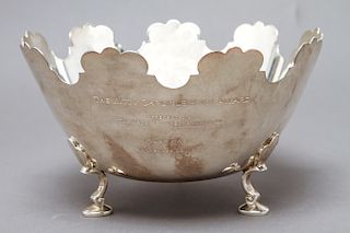 Tiffany & Co Sterling Silver Footed Scalloped Bowl