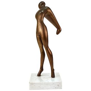 Edward J. Walsh Modern Bronze Nude Sculpture