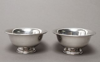 Maciel Mexico Sterling Silver Bowls, Pair