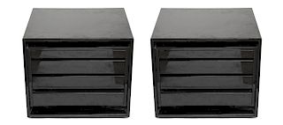Simon Italy Mid-Century Flat File Cabinets, Pair