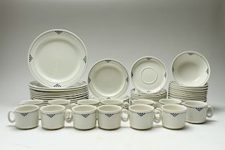 J&G Meakin "Silhouettes Chequers" Dinner Service