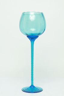 Mid Century Empoli Oversize Glass Snifter / Goblet