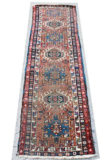 Heriz Karajeh Persian Carpet runner 2' 4" x 7' 9"