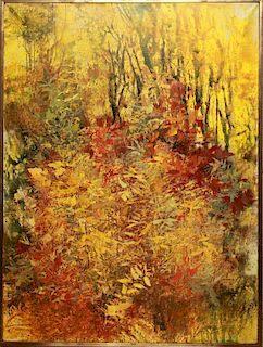 Malcolm Thompson Autumn Forest Acrylic on Canvas