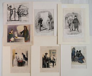 Honore Daumier 4 lithographs