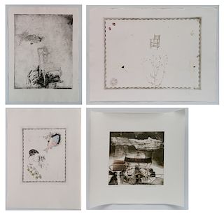 Donald Jay Saff 3 etchings