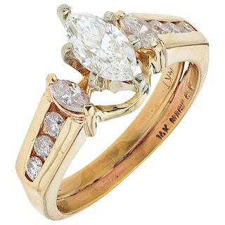 MAGIC GLO diamond 14K yellow gold ring.