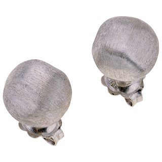 MARCO BICEGO 18K white gold pair of stud earrings.